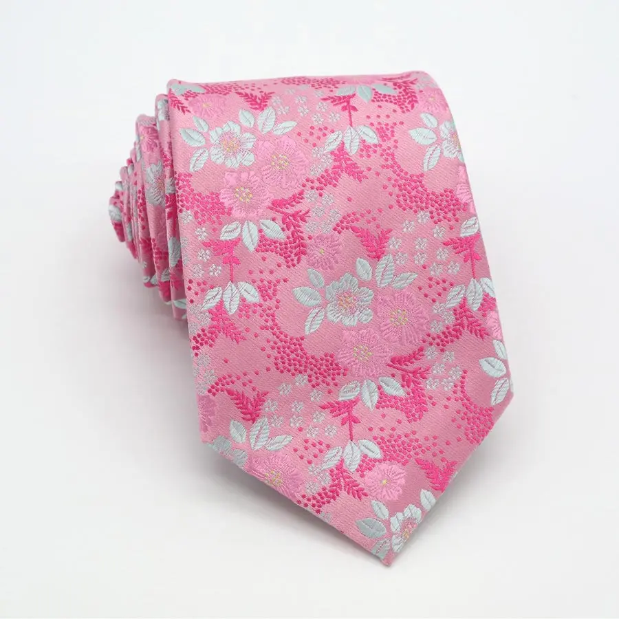 Мужской галстук, розовый, Пейсли, шелк, классический, Цветочный, галстук, набор для мужчин, галстук для жениха и карманный квадратный набор, официальный, для свадьбы