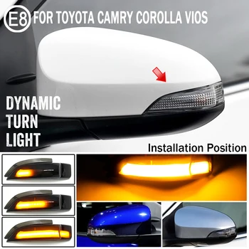 

2x Amber Sequential Blinker Side Mirror Indicator Turn Signal Light Lamp Bulb For Toyota CAMRY COROLLA YARIS VENZA Car Styling