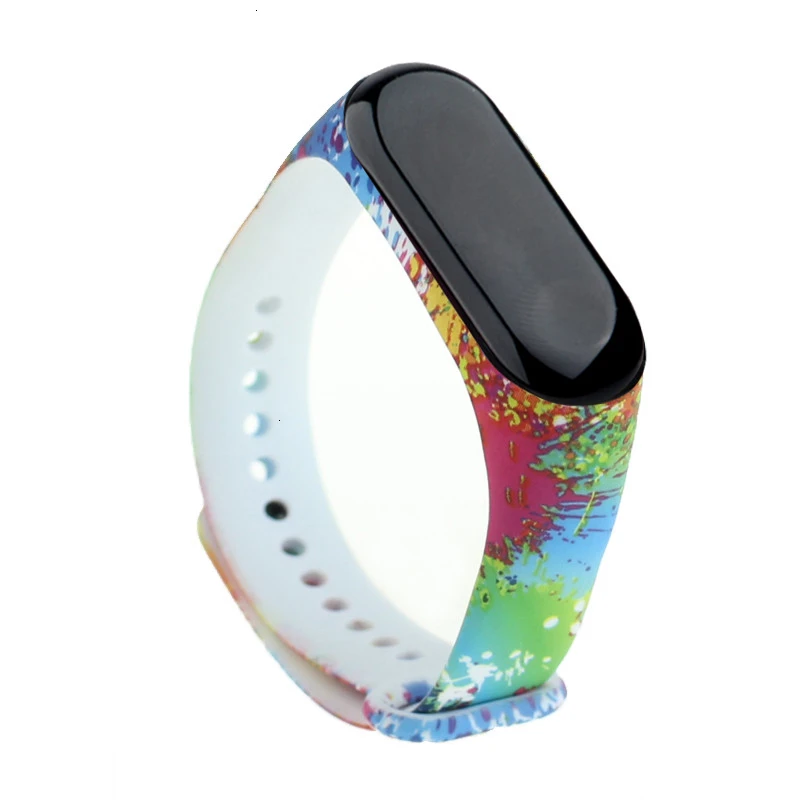 Подходит для mi band 4 спортивный силиконовый ремешок для Xiaomi mi band 3/4 сменный ремешок для браслета