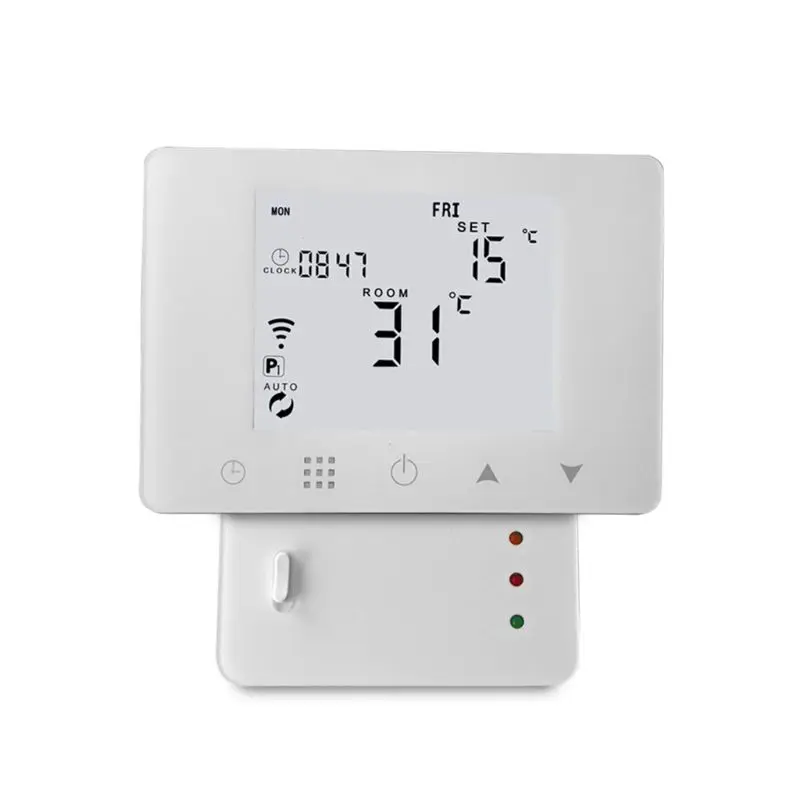 

WiFi & RF Wireless Room Thermostat Wall-hung Gas Boiler Heating Remote Control Temperature Controller for Alexa & Google home