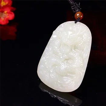 

Natural Hetian Yulong Brand Pendant