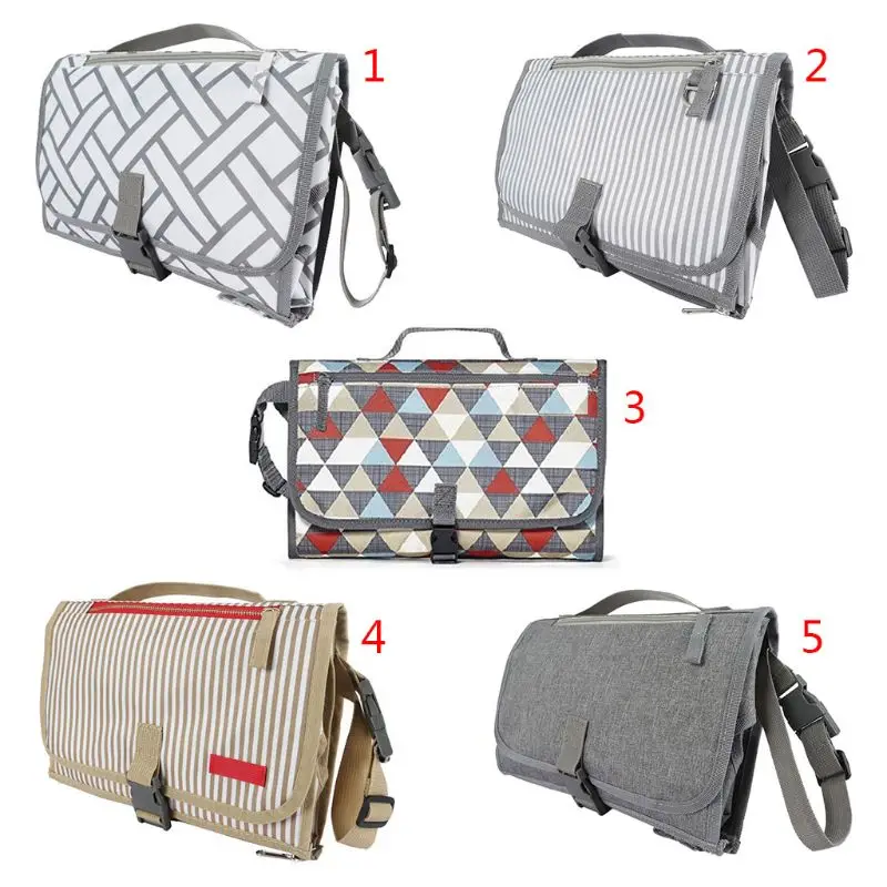 Foldable Baby Diaper Changing Pad Travel Portable Waterproof Nappy Storage Bag