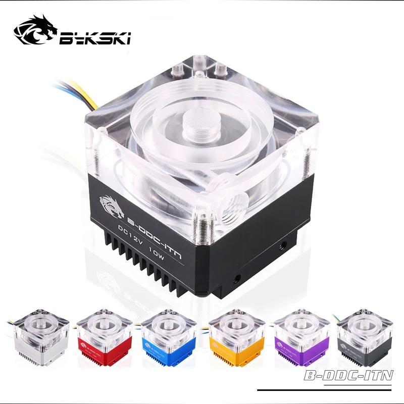 Насос DDC Bykski TDP10W 12 В постоянного тока 3 5 м 5000 л/ч радиатор размер 62*62*59 мм поддержка
