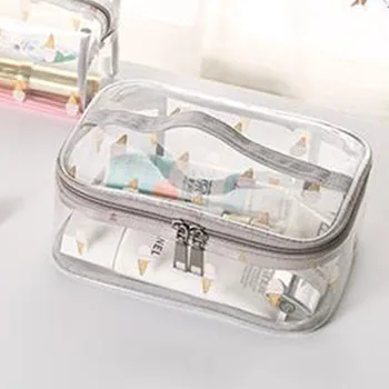 

Waterproof Large Capacity Gift For Makeup Wash Bag PVC Eco-friendly Toiletry Transparent Case Organizer Portable Container