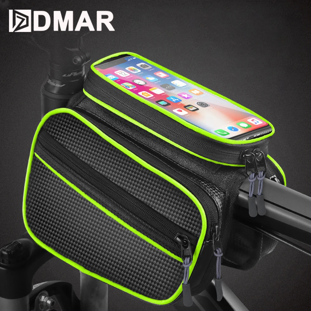

Bicycle Front Frame Bags Touchscreen Phone Bag MTB Bike Bag Cycling Waterproof Top Tube Phone Bag For Bicycle Accessories