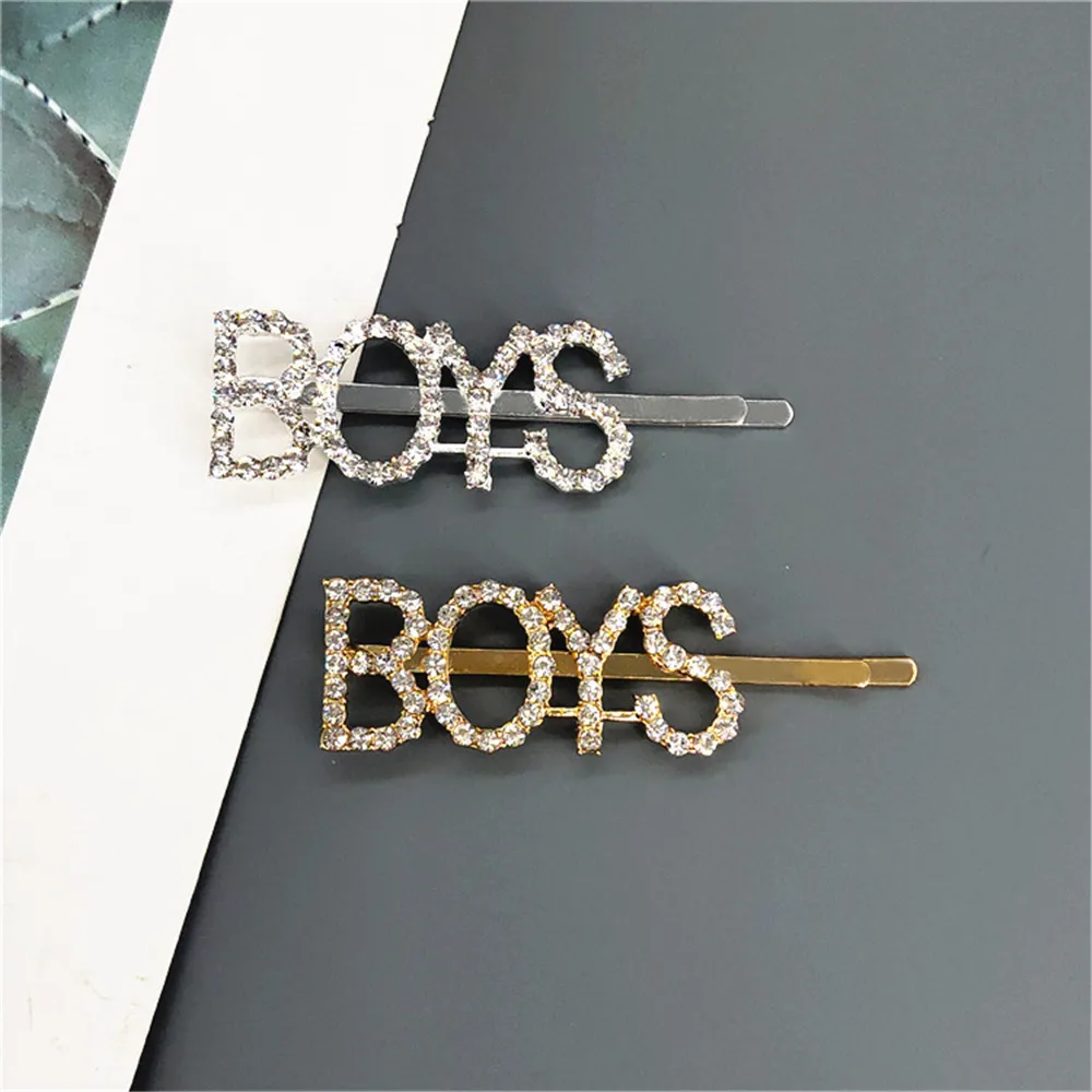 2PCS Shining SWEET LOVE SEXY Letter Hairpins Diamond Barrette Hair Clips For Girls Styling Tool Hairgrip Women Hair Accessories (10)