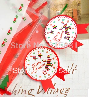 

Red Medal Christmas gifts section seal affixed stickers decorative stickers