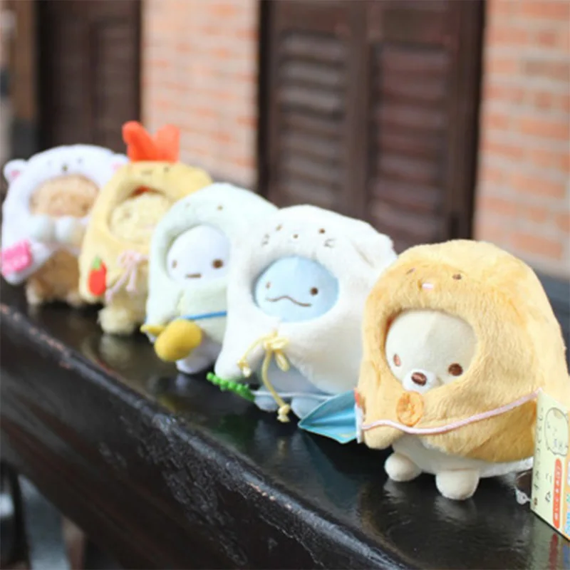 Sumikko Gurashi Met Afneembare накидка Knuffel Peluche Gevuld Pop Speelgoed детский подарок Juguetes Sleutelhanger