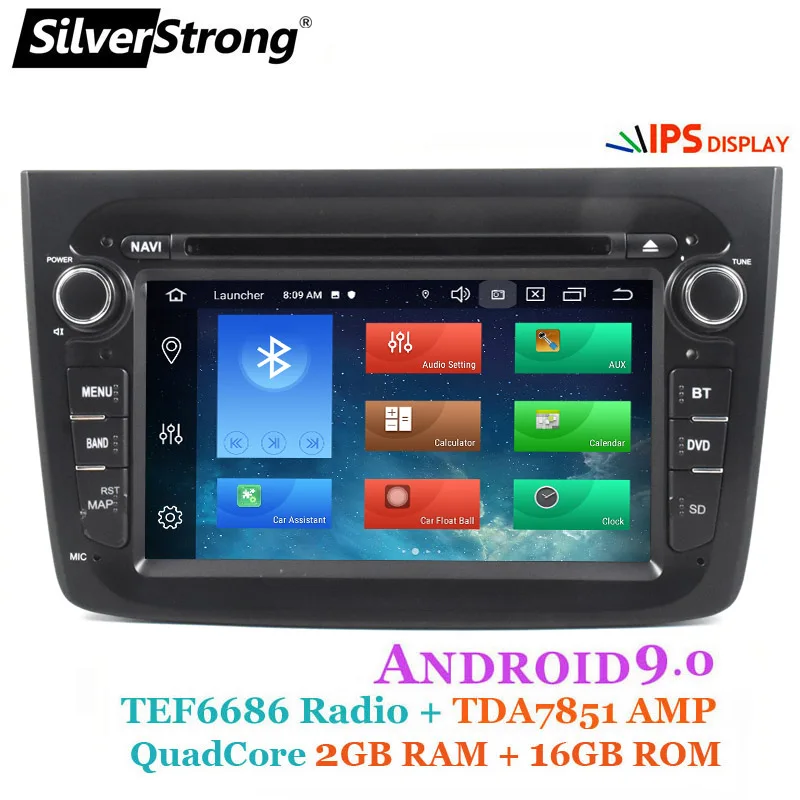SilverStrong Android9.0 4G 64GB Автомобильный DVD для Alfa Romeo MITO автомобильный Радио gps для Romeo dvd android9.0 1din canbus опция 2GB16GB