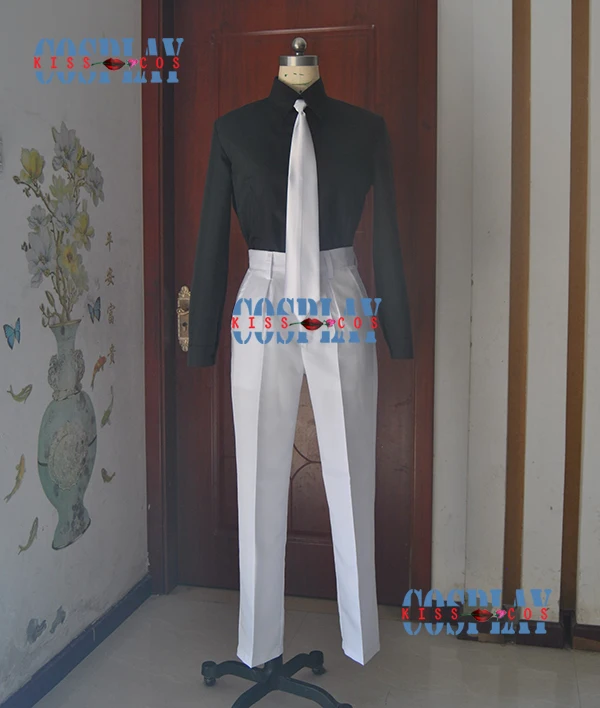 Лидер продаж: Kimetsu no Yaiba Аниме Косплей Kibutsuji Muzan Cos костюм для косплея в стиле унисекс 5в1 пальто+ рубашка+ брюки+ галстук+ шляпа