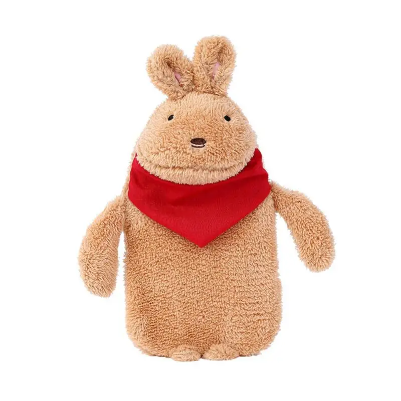 Lovely Soft White Rabbit Plush Warm Hands Water Bag Wamer Injection Hot Water Bottle Cute doll Children Gift Warming Products