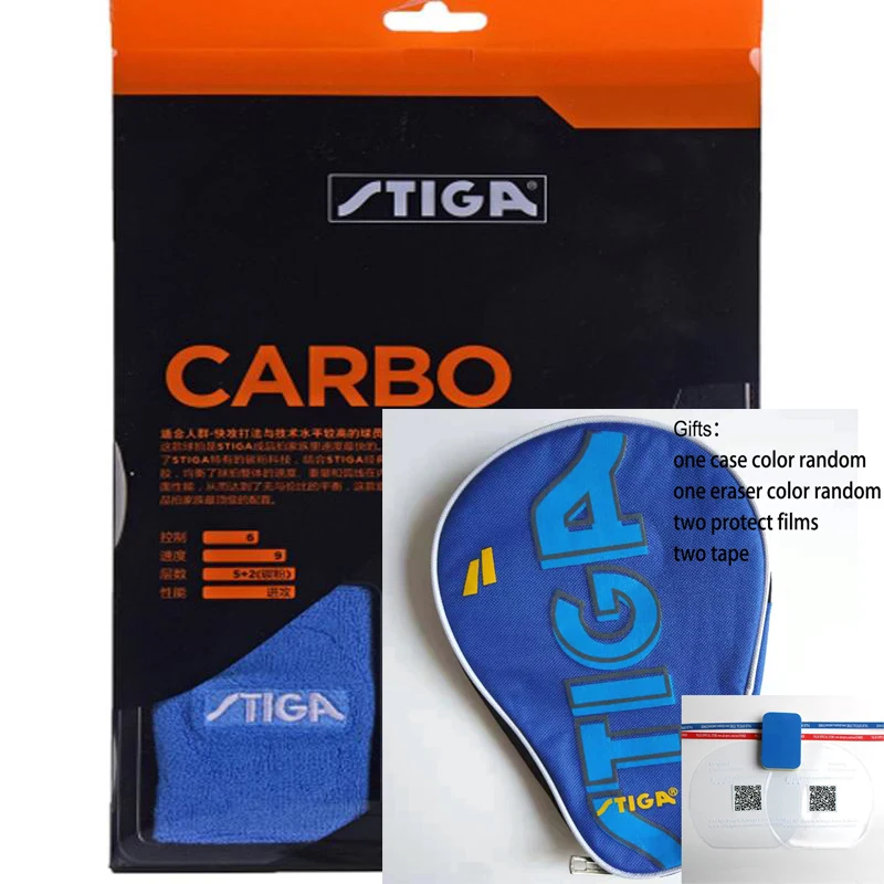 Ракетки для настольного тенниса stiga carbo оригинальные теннисные ракетки 6 звезд