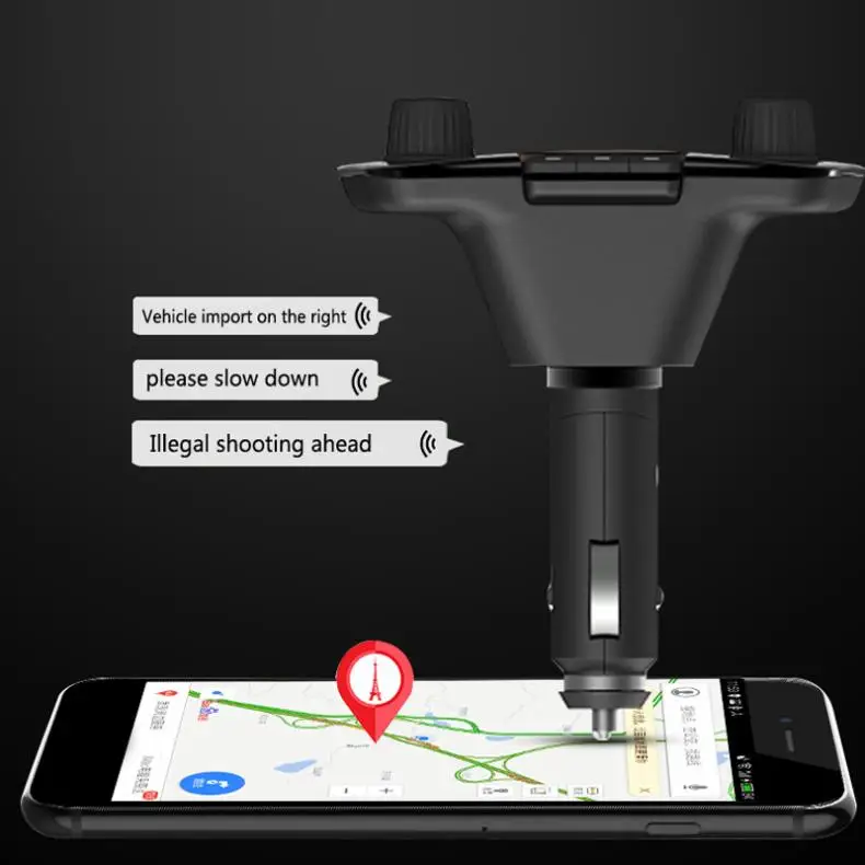 BT06 Bluetooth автомобильный комплект Универсальный fm-передатчик двойной USB Аудио Автомобильный mp3 плеер Handsfree Поддержка TF карта быстрая зарядка AUX