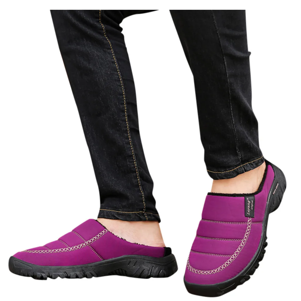 

Winter Slippers Sandals Women Shoes Woman Shoes Women Large Size Casual Home Plus Velvet Warm Shoes Comfortable Cotton Slippers