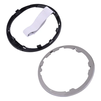 

2Pcs Gear Shift Stick Lever Knob Boot Gaiter Retaining Ring Frame Fit for Fiat 500 500C 2007 2008 2009 2010 2011-2015 71775051