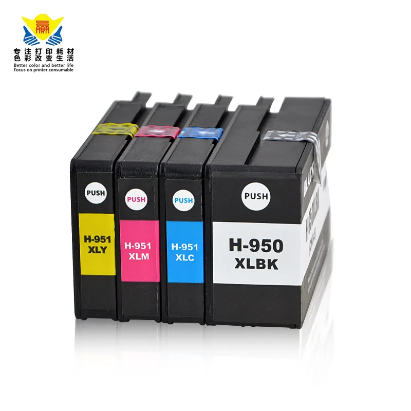 JIANYINGCHEN совместимый картридж с чернилами для HPs 950XL 951XL Officejet Pro 8100 8600 Бесплатная