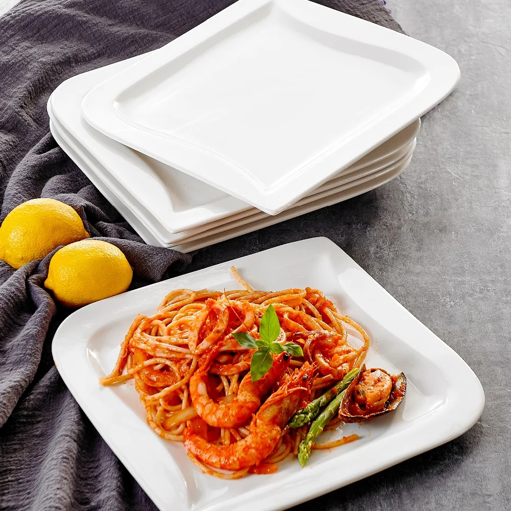 MALACASA серия Joesfa 6 Piece 10 25 &quotцвета слоновой кости белый фарфор фарфоровые