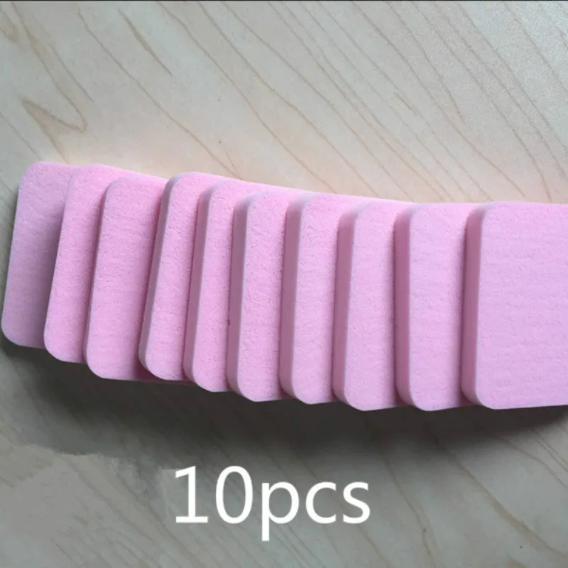 Pink Square Спонж, косметический спонж, 10 шт., спонж для макияжа, для лица, мягкий, женский, для красоты, макияж, основа, контур, спонжи для лица, пудра, пуховка - Цвет: Pink Square