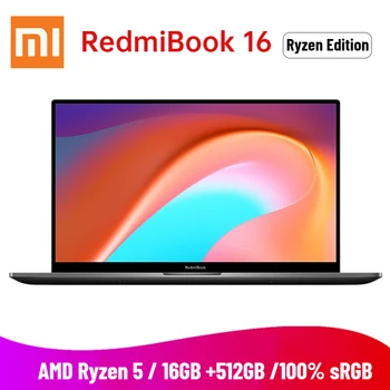 

2020 Xiaomi Redmibook 16 Laptop AMD Ryzen 4500U 16.1 inch FHD 16GB DDR4 512GB SSD 100% sRGB Windows 10 Type C HDMI