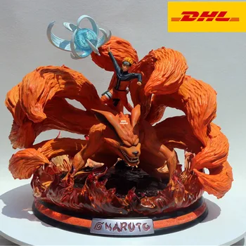 

18" Naruto Statue Uzumaki Naruto Bust Nine Tails Naruto Full-Length Portrait kyuubi GK Action Figure Toy BOX 45CM V396