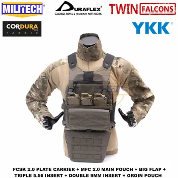 

MILITECH TW Twinfalcons FCSK 2.0 Advanced Slickster Ferro Plate Carrier With MFC 2.0 Pouch And Groin Pouch Loadout Set Deal