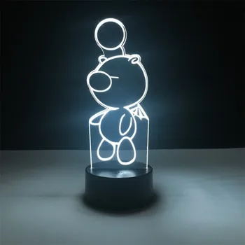 

Anime Figures Moogle Lampara Final Fantasy Color Changing 3D DIY Night Lights Action Figurals Model Table Lamp Figma Moogle Toys