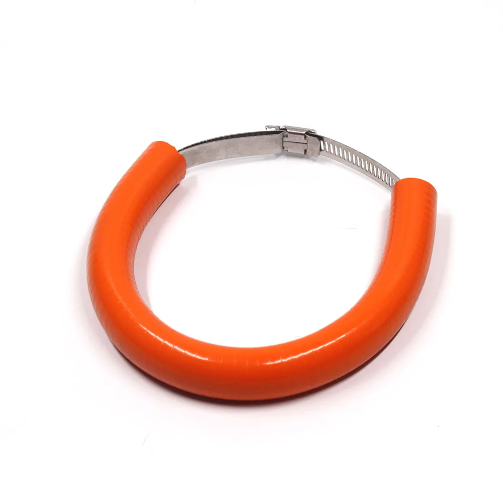 Аксессуары для мотоциклов Универсальный подходит 100 мм-160 мм Овальный выхлопной протектор может покрыть для NC700 NC750 S/X TMAX530 CRF1000L - Цвет: orange