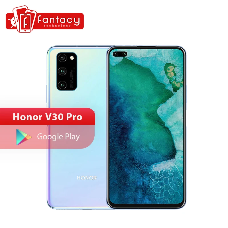 Honor V30 Pro 5G смартфон Kirin 990 четыре ядра 40 МП тройная камера 16 ядер GPU Вт SuperCharge