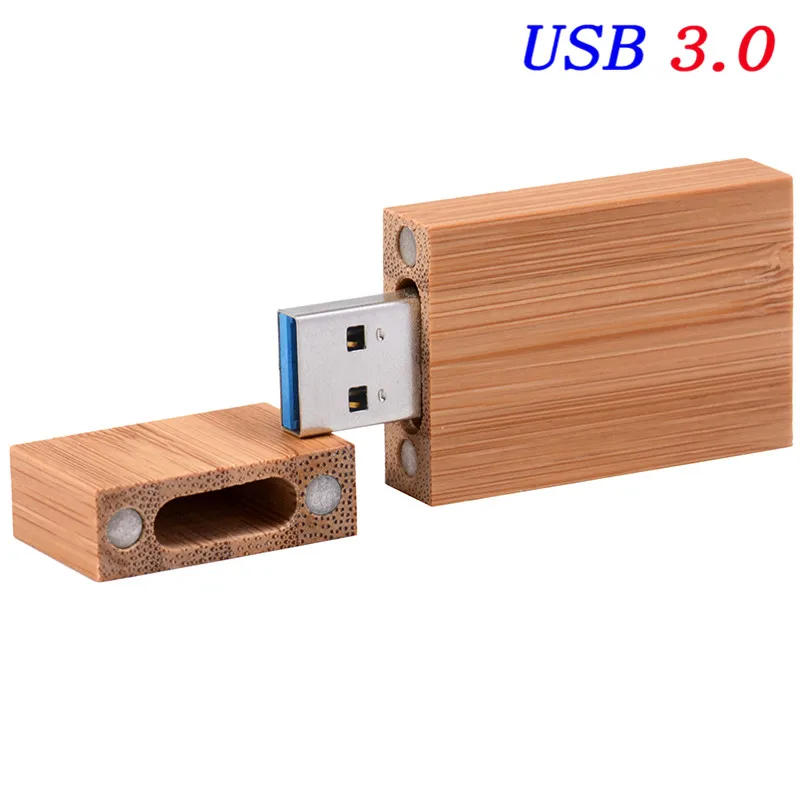 A JASTER USB 3,0 креативный бамбуковый и деревянный u-диск квадратный USB+ нажимная коробка 4 ГБ 8 ГБ 16 ГБ 32 ГБ 64 ГБ 128 ГБ usb флеш-карта памяти - Цвет: A