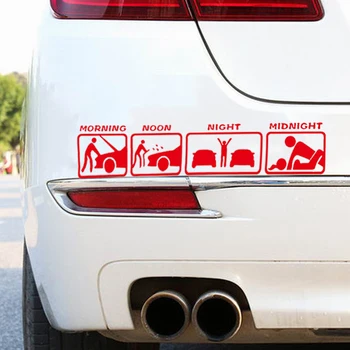 

1Pc 3 Colors Funny Rear Windshield Car Sticker Decal Warning Reflective Auto Sticker Car Decoration For Car External Accessories