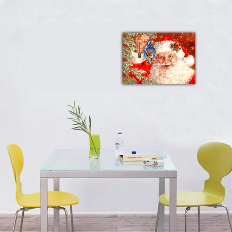Christmas Santa DIY 5D Full Drill Diamond Painting Embroidery Cross Stitch Kit Rhinestone Crystal Home Decoration Crafts 634E