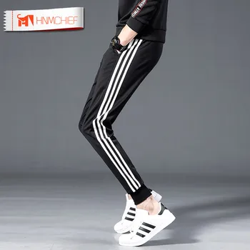 

HNMCHIEF Men's Casual Pants Micro-elastic Brand Gyms Joggers Sweatpants Joggers Trousers Sporting Clothing Bodybuilding Pants