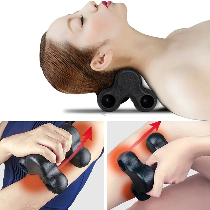 Bone Shape Massager For Neck Shoulder Back Massager Pillow For Home and Office Use - Akaishi Tsu-bo Massage Pillow