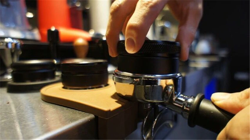 58/58. 35 мм из нержавеющей стали Макарон кофе Темпер порошок молоток трамбовка для эспрессо три угловых наклонов кофе дистрибьютор аксессуары