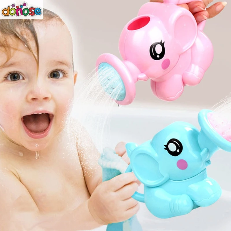 1pcs Baby Cute Elephant Bath Toy Watering Pot Bathing Toys Kids Bathroom Shower Tool Water Toys for Children r