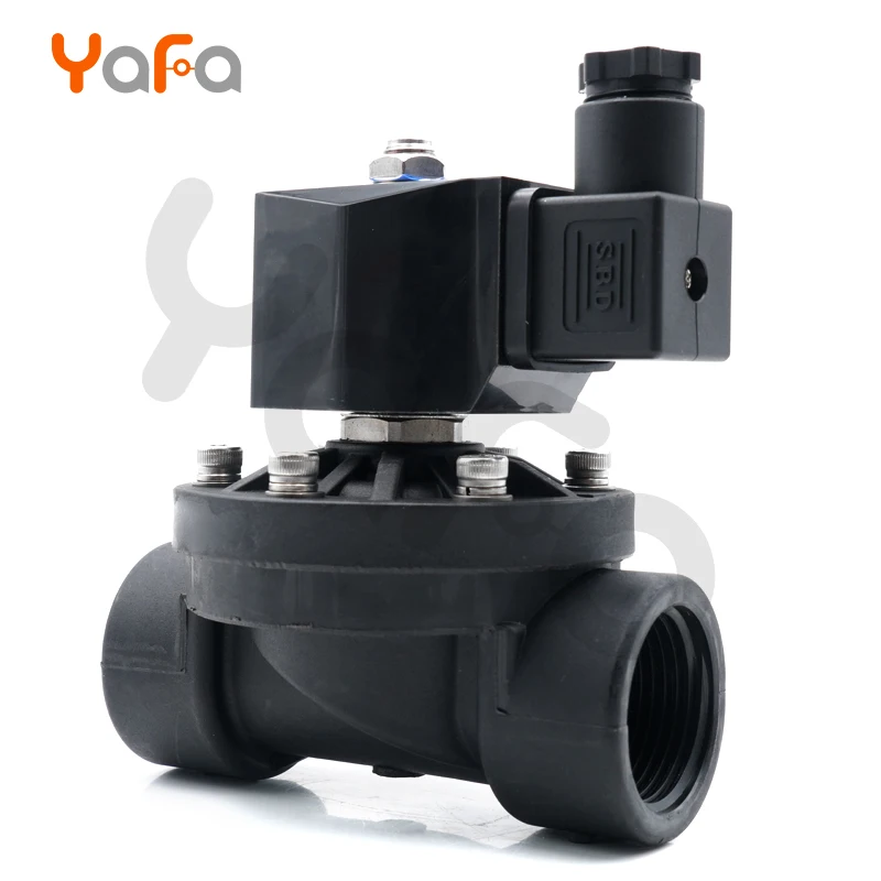 

110V 220V 24V 12V , DN15 DN20 DN25 DN32 DN40 DN50, Normally closed/open plastic solenoid valve, water valves, G or NPT Thread