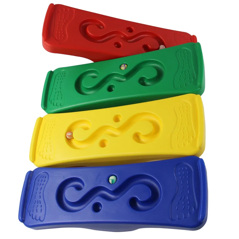 Balanced Seesaw Balance Plate Balance Beam Sense Training Equipment Rock Ball Ball Seesaw Toy Children Blue