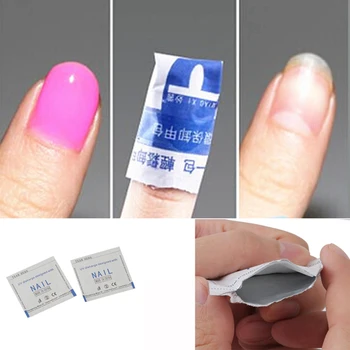 

Fashion Acetone Sponge Nails Cleaning Removal Wraps Foil UV Gel Nail Polish Remover Wrap Pad
