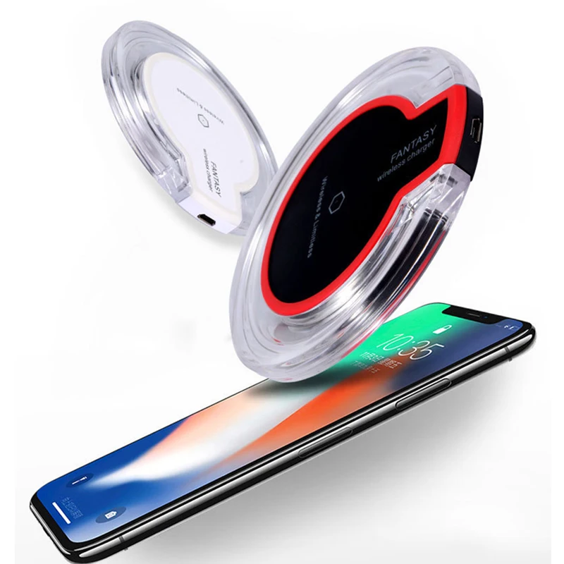 Тегеран Быстрое беспроводное зарядное устройство для iPhone X XS 11 pro 8 Кристалл USB Qi зарядное устройство для samsung S8 S9 Note 9 телефон Беспроводное зарядное устройство