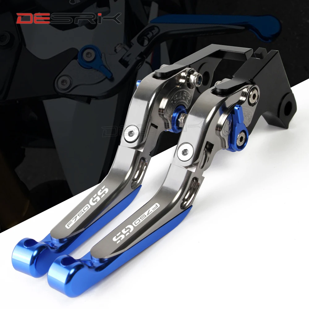 

For BMW F750GS F850GS 2018 2019 Motorcycle CNC Adjustable Foldable Extendable Motorbikes Brake Clutch Levers LOGO F750GS F850GS