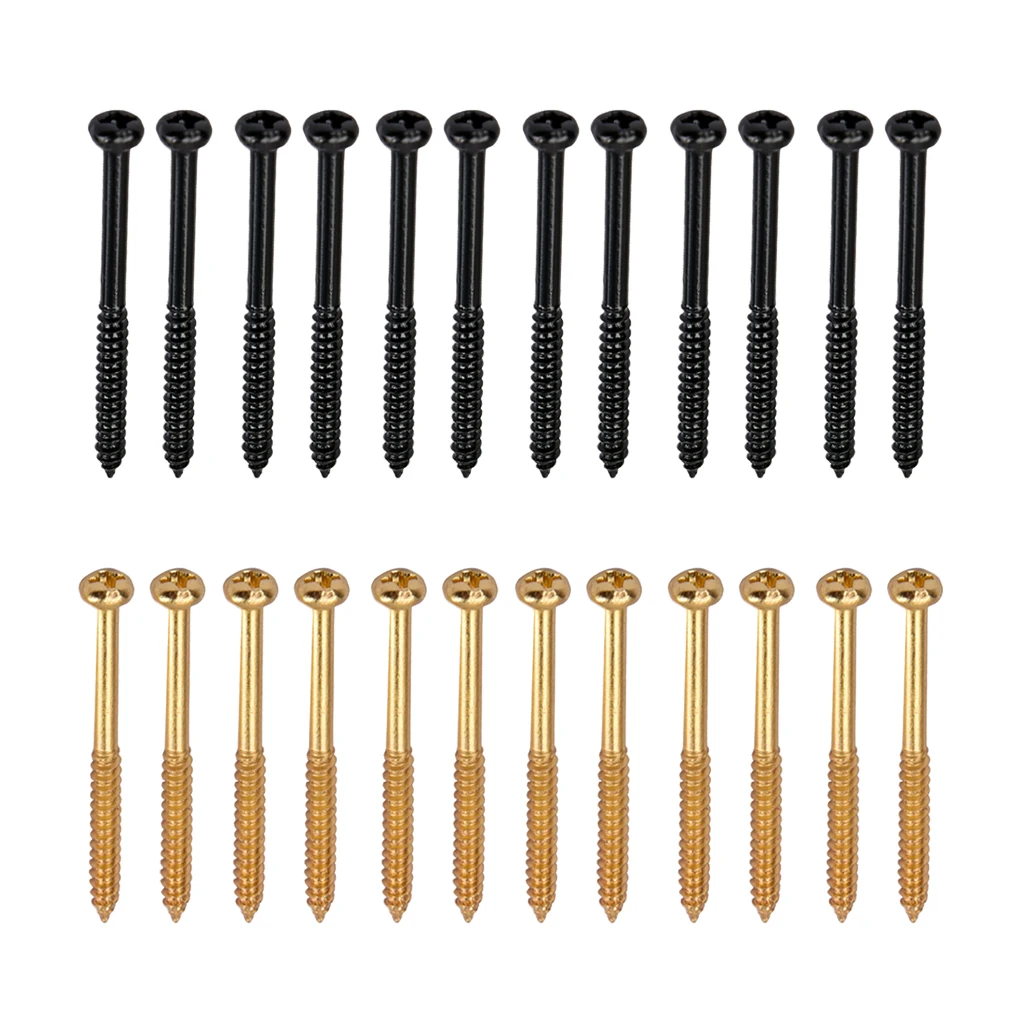 12pcs Guitar/Bass Pickup Mounting Screws for PB JB P90 Pickups