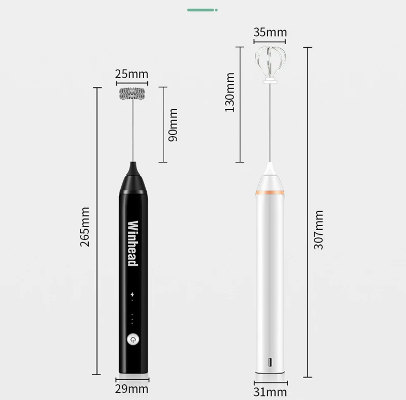 Надежный Карманный молочный пенообразователь USB Перезаряжаемый пеновзбиватель для молока капучино машина кофе блендер Электрический взбиватель яиц