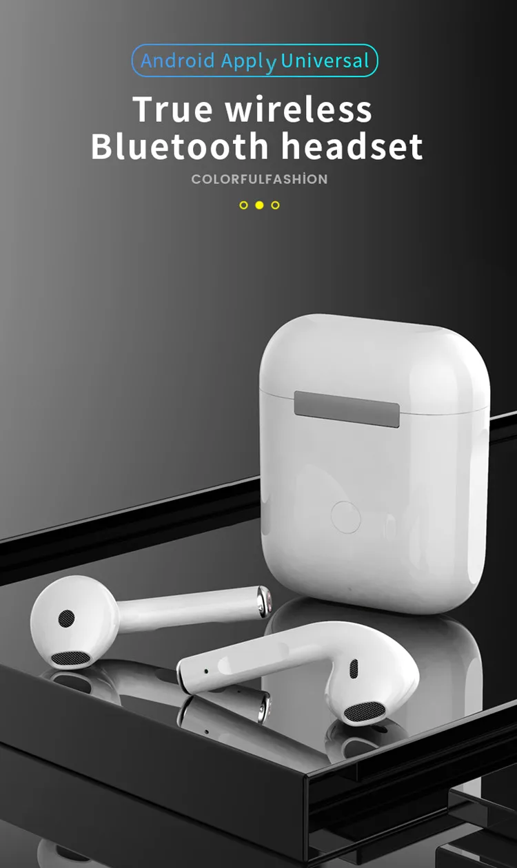 I12 and i7s Original TWS In ear Blutooth Earphones Wireless Sport Headset Stereo earbuds Headphones fone de ouvido  PK i9000