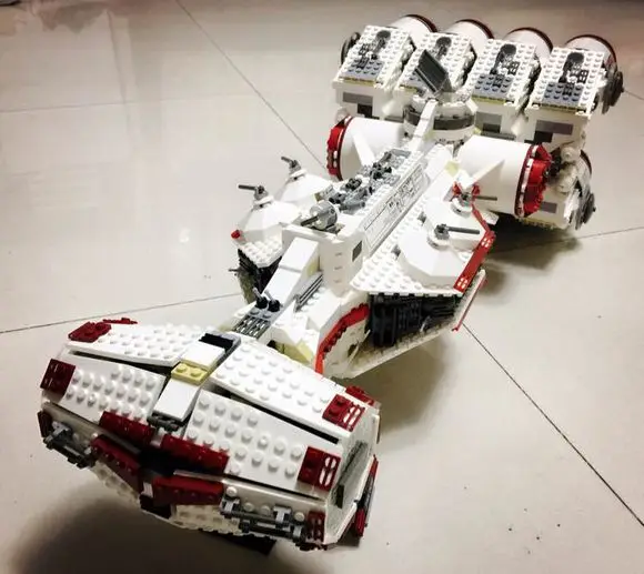05046, 1748 шт., серия Звездных войн, Rebel Blockade Runner, строительные блоки, кирпичи, детские игрушки, рождественские подарки, 10019