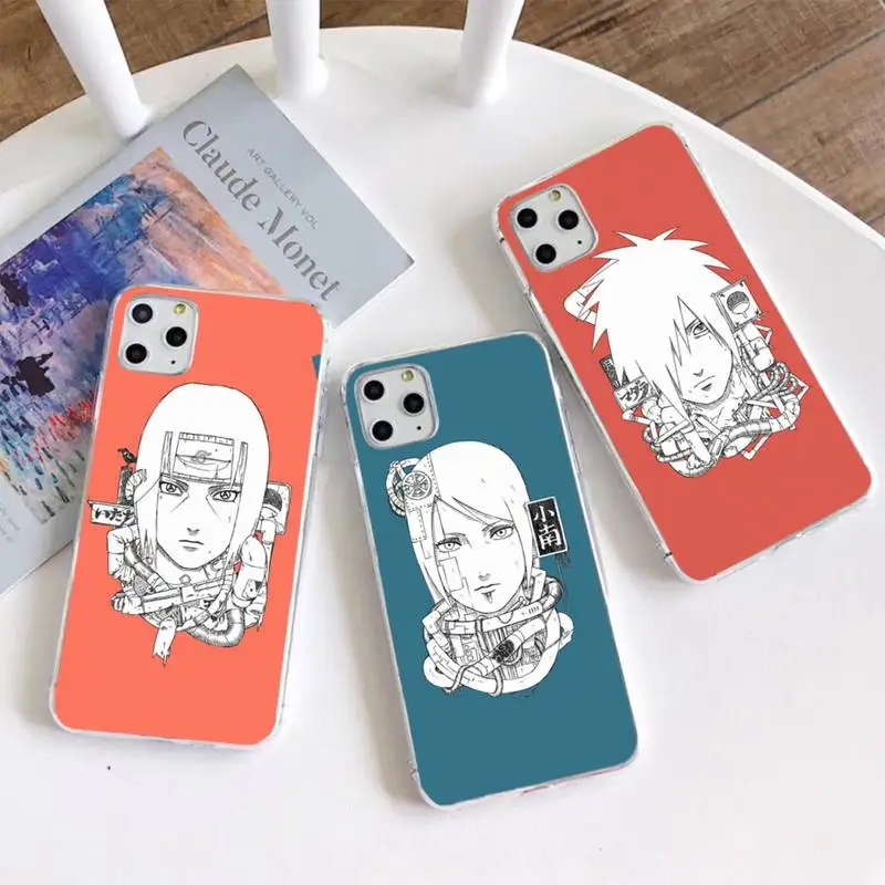 Чехол для телефона NARUTO Akatsuki Itachi Madara Hokage iphone 12 pro max 11 XS MAX 8 7 6 6S Plus X 5S SE 2020 XR|Бамперы| |