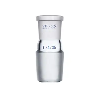 

Glass Reducing Adapte,Cone 34/35 to Socket 29/32,Chemical Lab Glassware