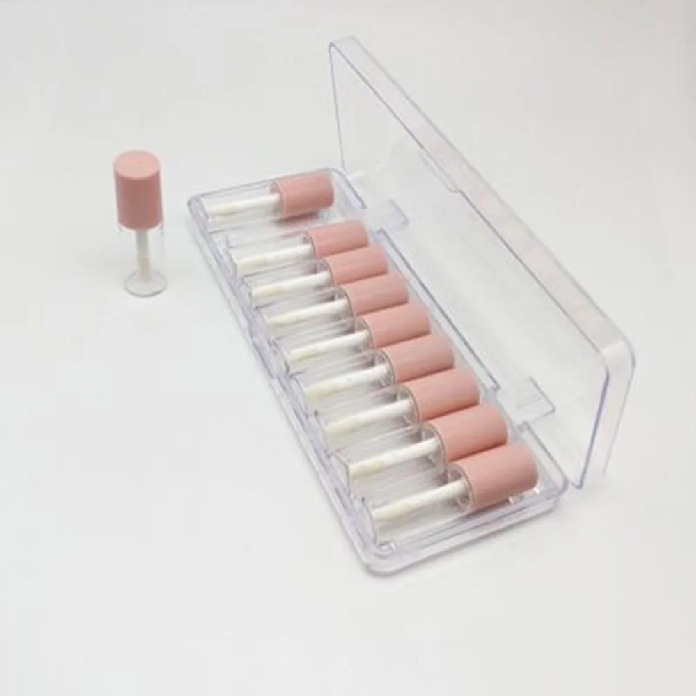 

10 Pcs 4ml Lip Gloss Empty Plastic Tubes Mini Clear Lipgloss Packaging Container Lipstick Bottles Refillable Empty Bottle
