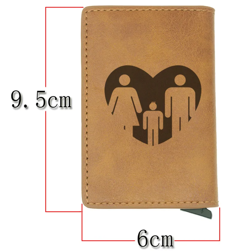 Семейный член унисекс кошельки rfid Блокировка маленький кошелек для кредитных карт высокое качество кожа carteira короткие портфель