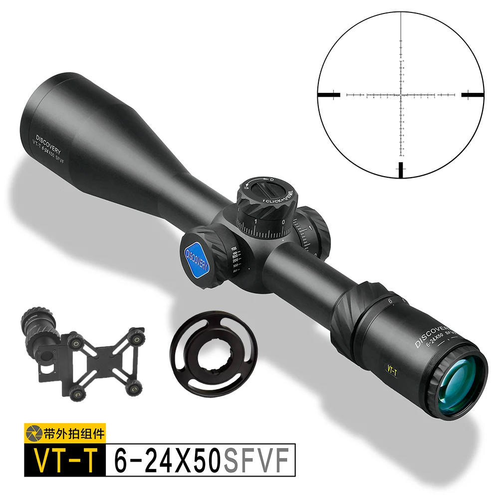

Discovery VT-T 6-24x50 Rifle Scopes with Phone Adapter Army Soldier Hunting Player Using