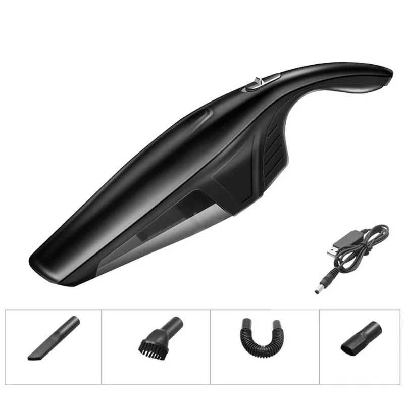 EU Plug Portable Car Handheld Auto Vacuum Cleaner Wet And Dry Dual-Use For Car Interior Cleaner - Цвет: EU Plug